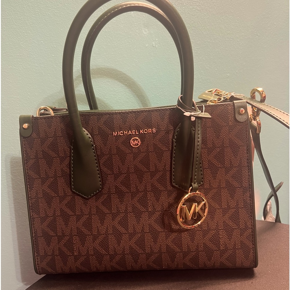 Authentic Mk brandnew dark green and brown.